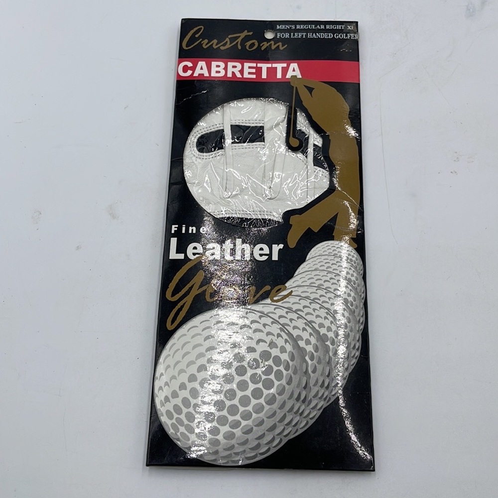 Cabretta White Fine Leather Glove Left Handed Golfer